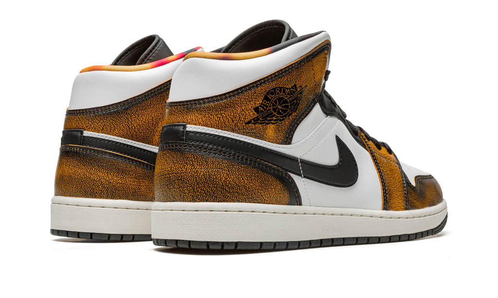 Air Jordan 1 Mid SE Orange Wear Away DQ8417 071