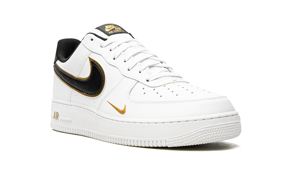 Nike Air Force 1 '07 LV8 Double Swoosh - White / Black / Gold DA8481 100
