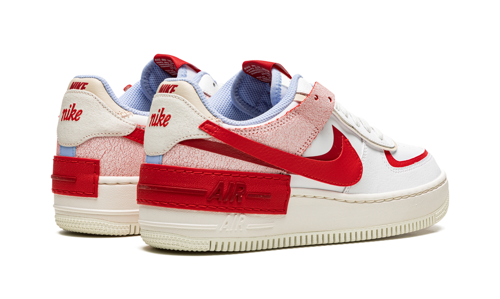 Nike AIR FORCE 1 LO SHADO MNS WMNS Red Cracked Leather CI0919 108