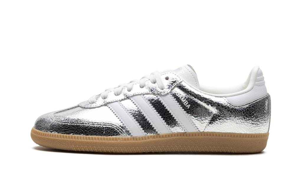 Adidas Samba OG WMNS Silver Metallic Cracked Leather JR0035