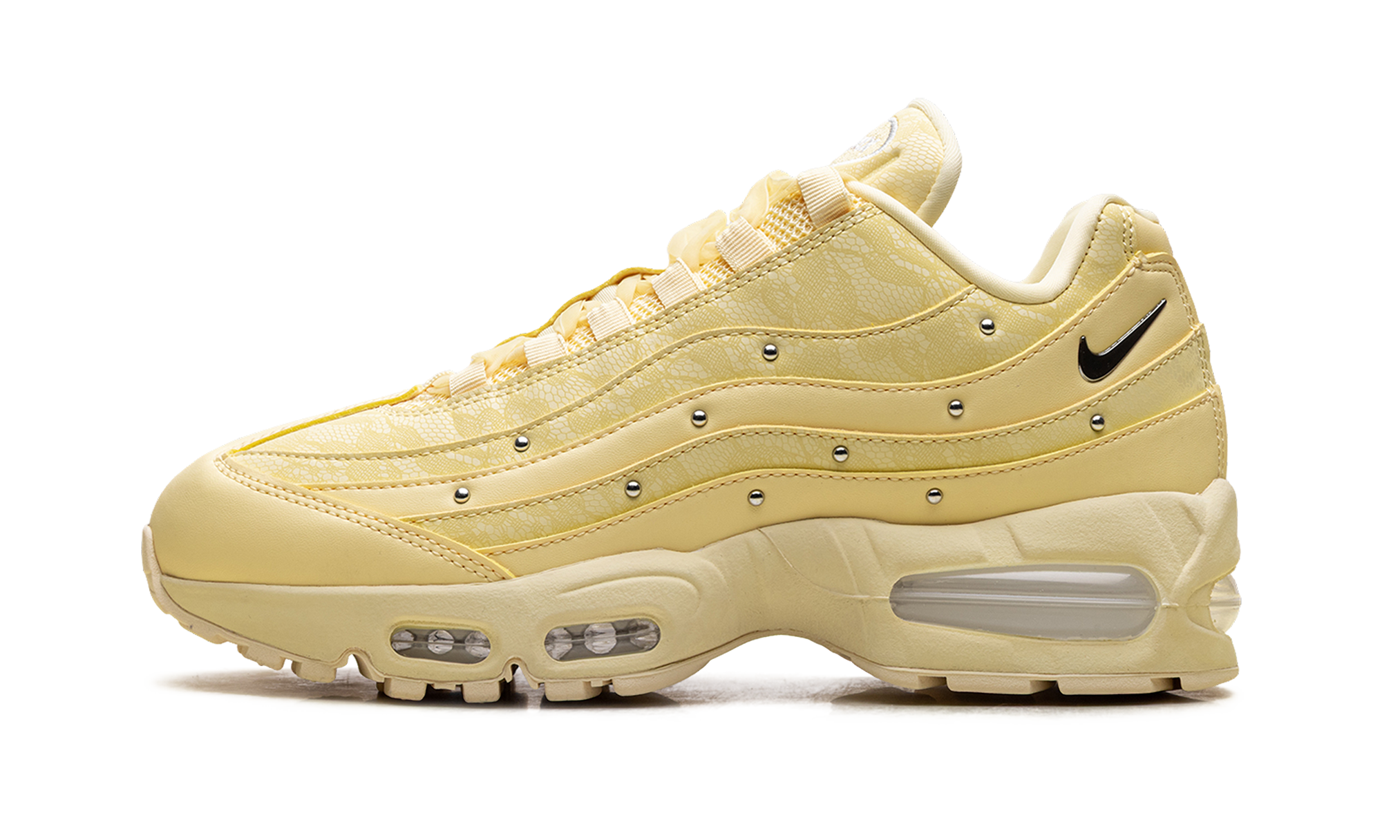 Nike Air Max 95 WMNS Soft Yellow Silver Studded IQ3444 722