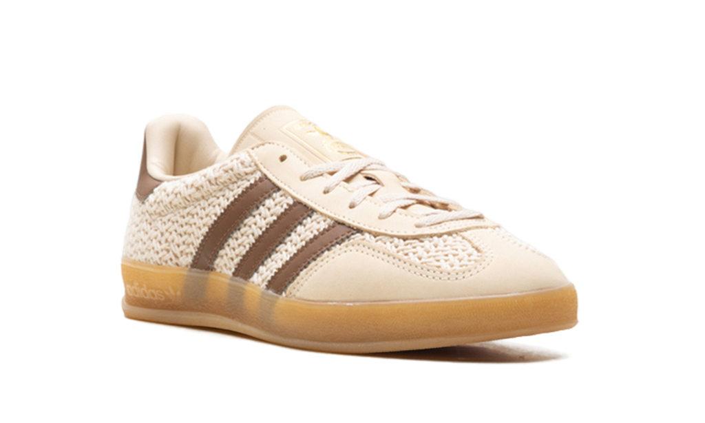 Adidas Gazelle Indoor Cream/Brown Knit JS1418