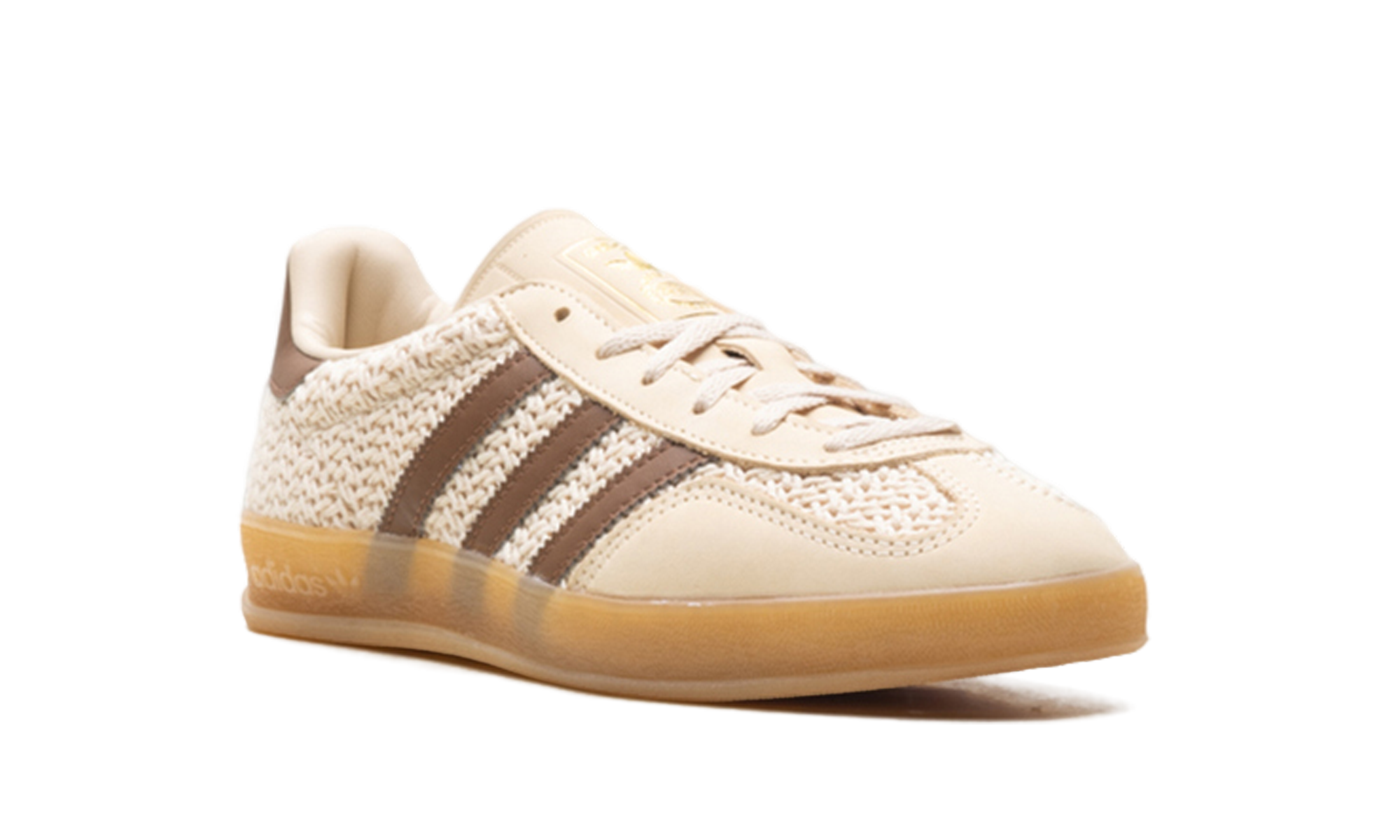 Adidas Gazelle Indoor Cream/Brown Knit JS1418