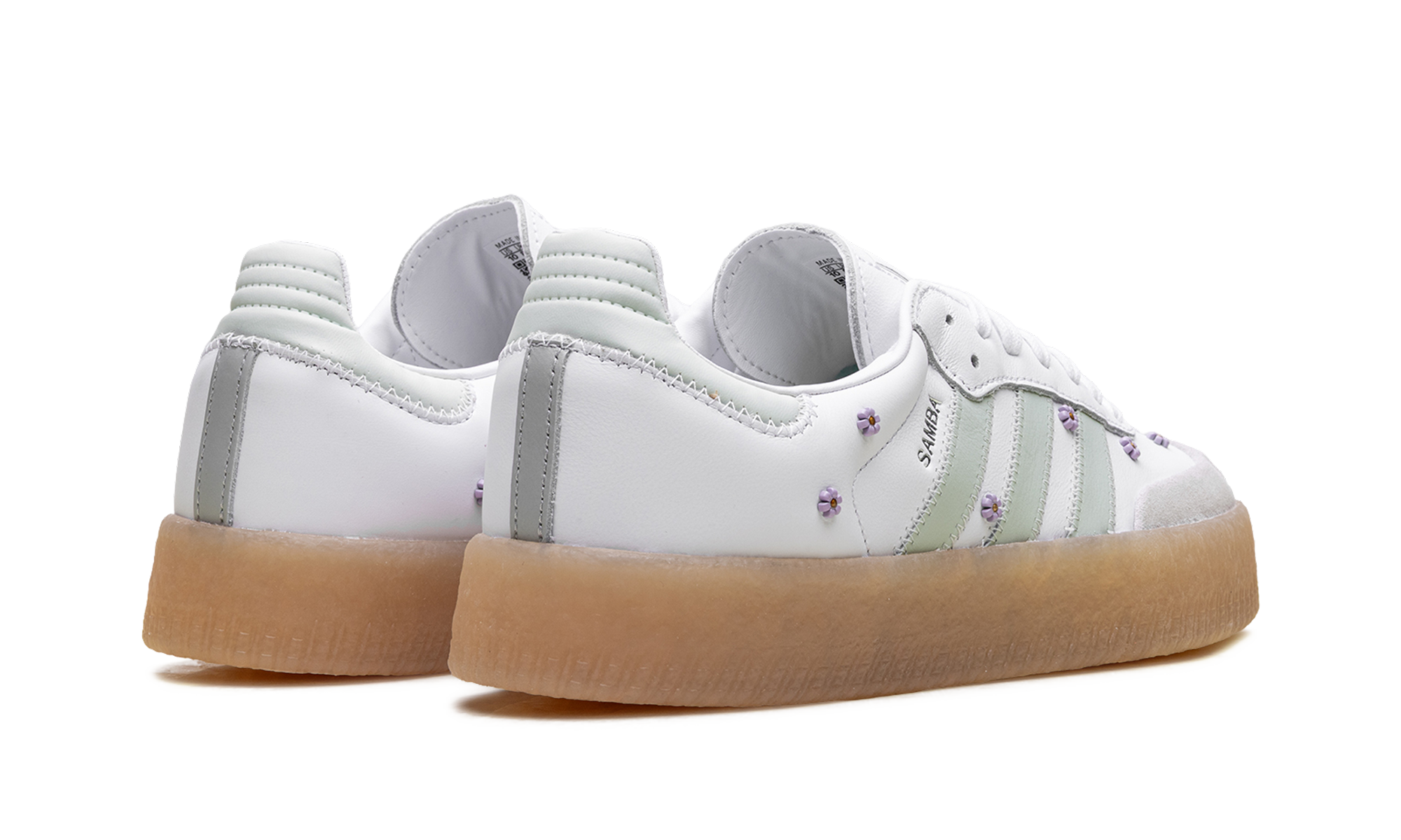 Adidas Sambae WMNS Floral White Linen Green Gum JS3954