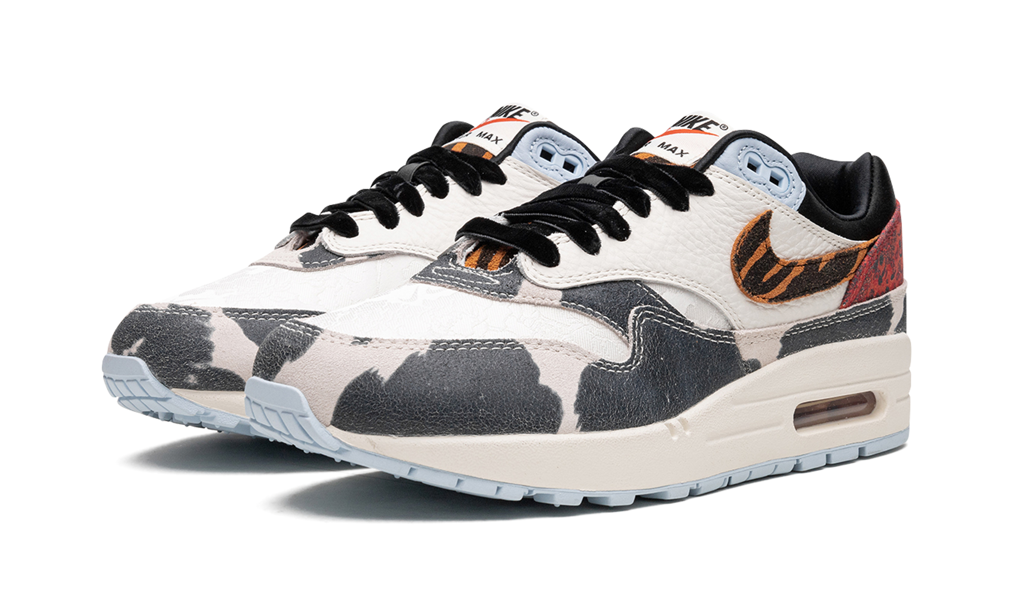 Nike AIR MAX 1 '87 MNS WMNS Tiger Swoosh Cow Print FD0827 133