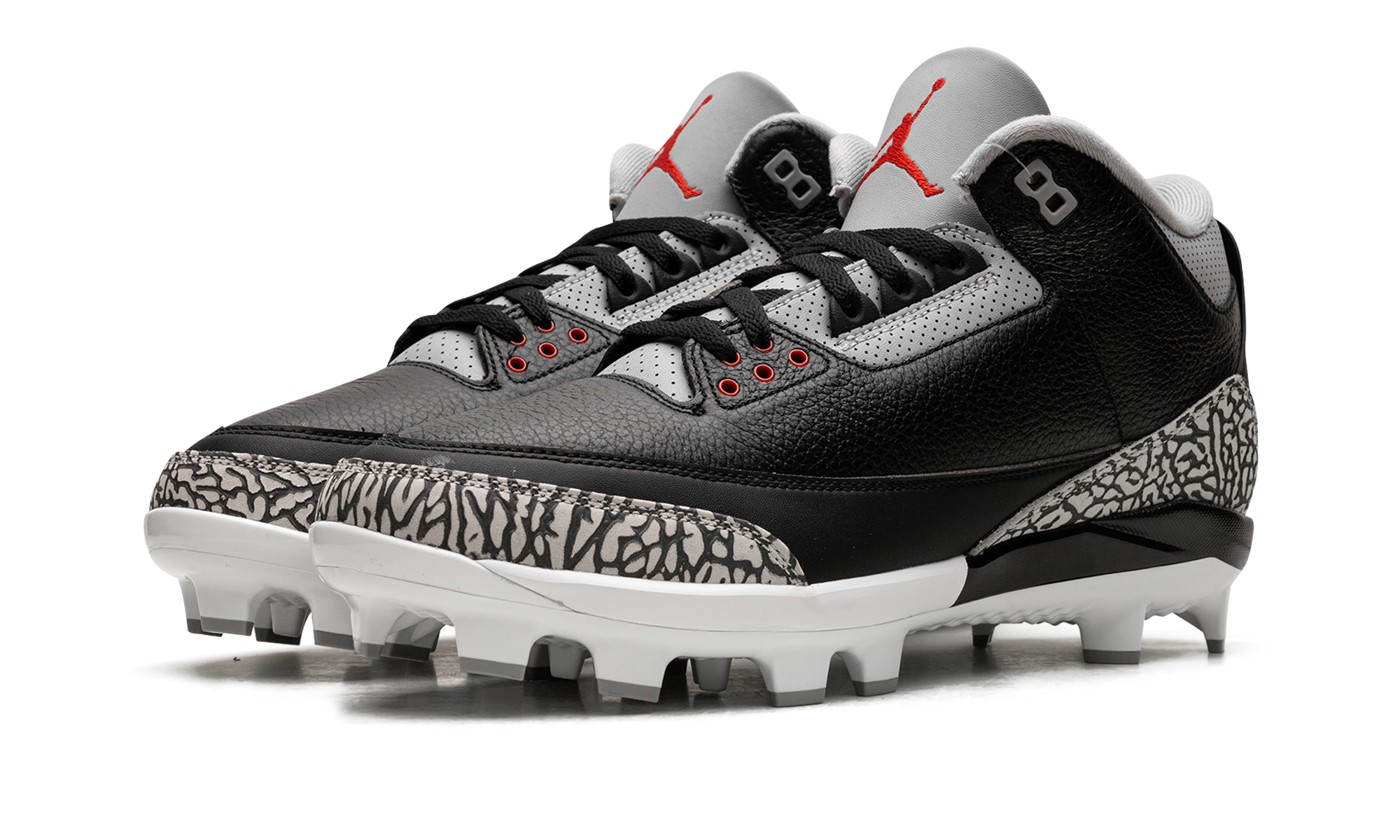 Air Jordan 3 Cleats Black Cement FZ8627 001