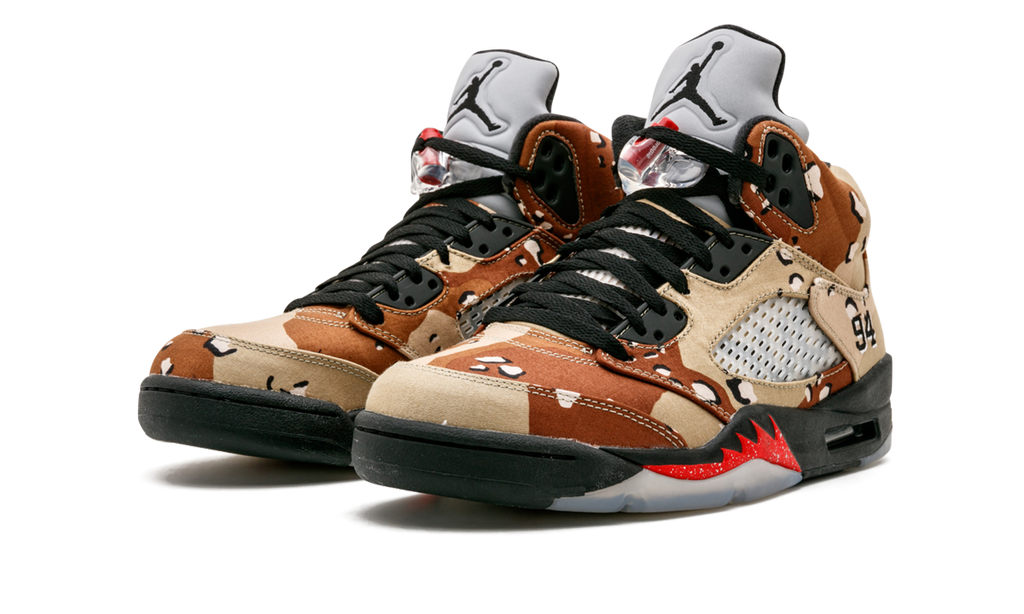 Air Jordan 5 Retro Supreme Camo 824371 201