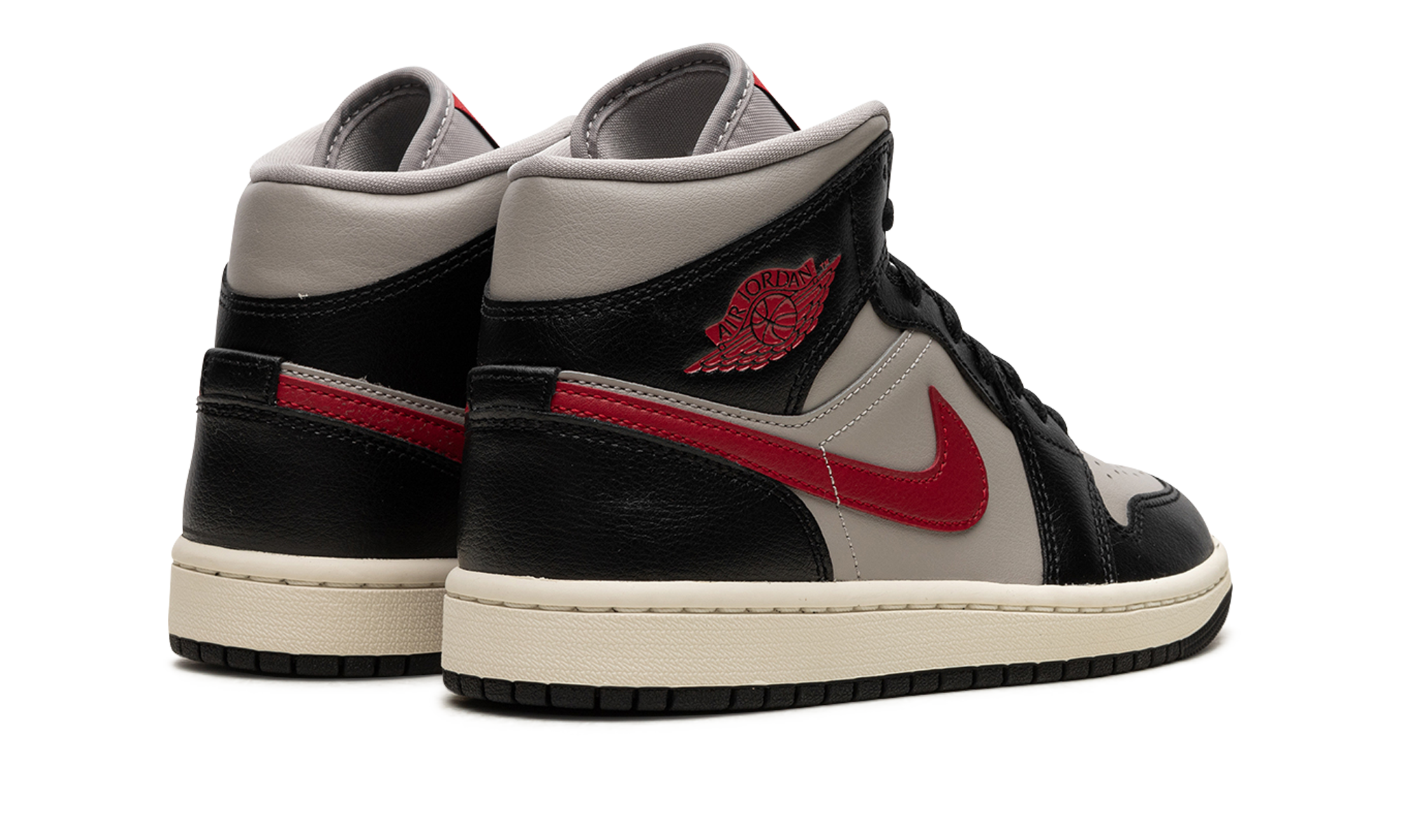 AIR JORDAN 1 MID WMNS Black / Gym Red / College Grey BQ6472 060