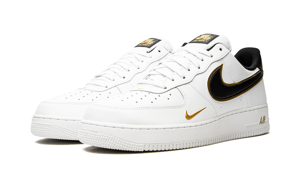 Nike Air Force 1 '07 LV8 Double Swoosh - White / Black / Gold DA8481 100