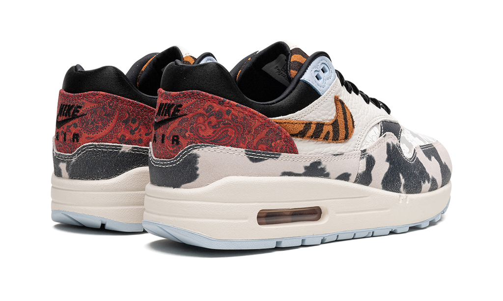 Nike AIR MAX 1 '87 MNS WMNS Tiger Swoosh Cow Print FD0827 133