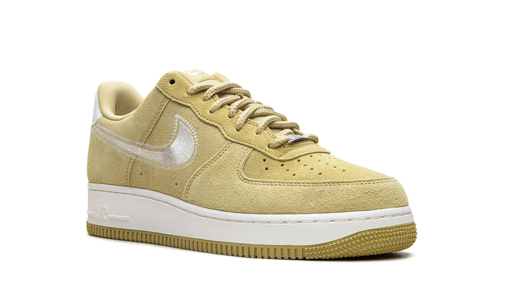 Nike Air Force 1 Low '07 LV8 Buff Gold Sail Embroidered Swoosh HJ4465 700