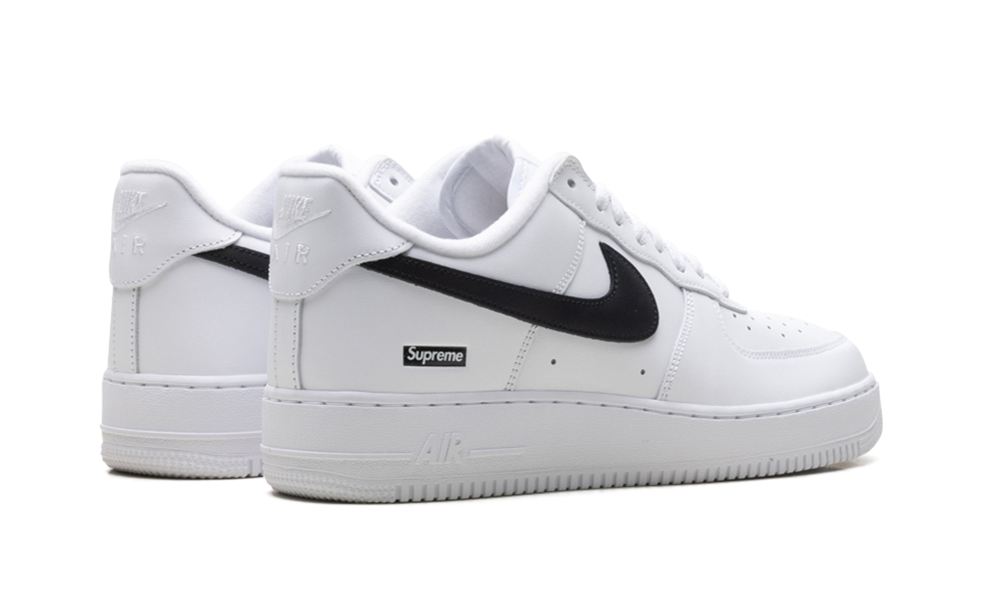 Nike Air Force 1 Low Supreme - Mini Box Logo White / Black CU9225 102