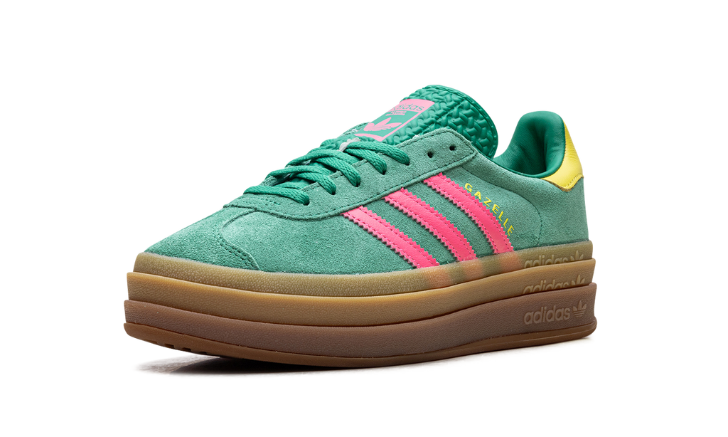 Adidas Gazelle Bold WMNS Court Green Lucid Pink JH9668