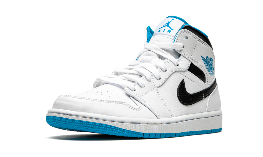 Air Jordan 1 Mid White / Laser Blue 554724 141