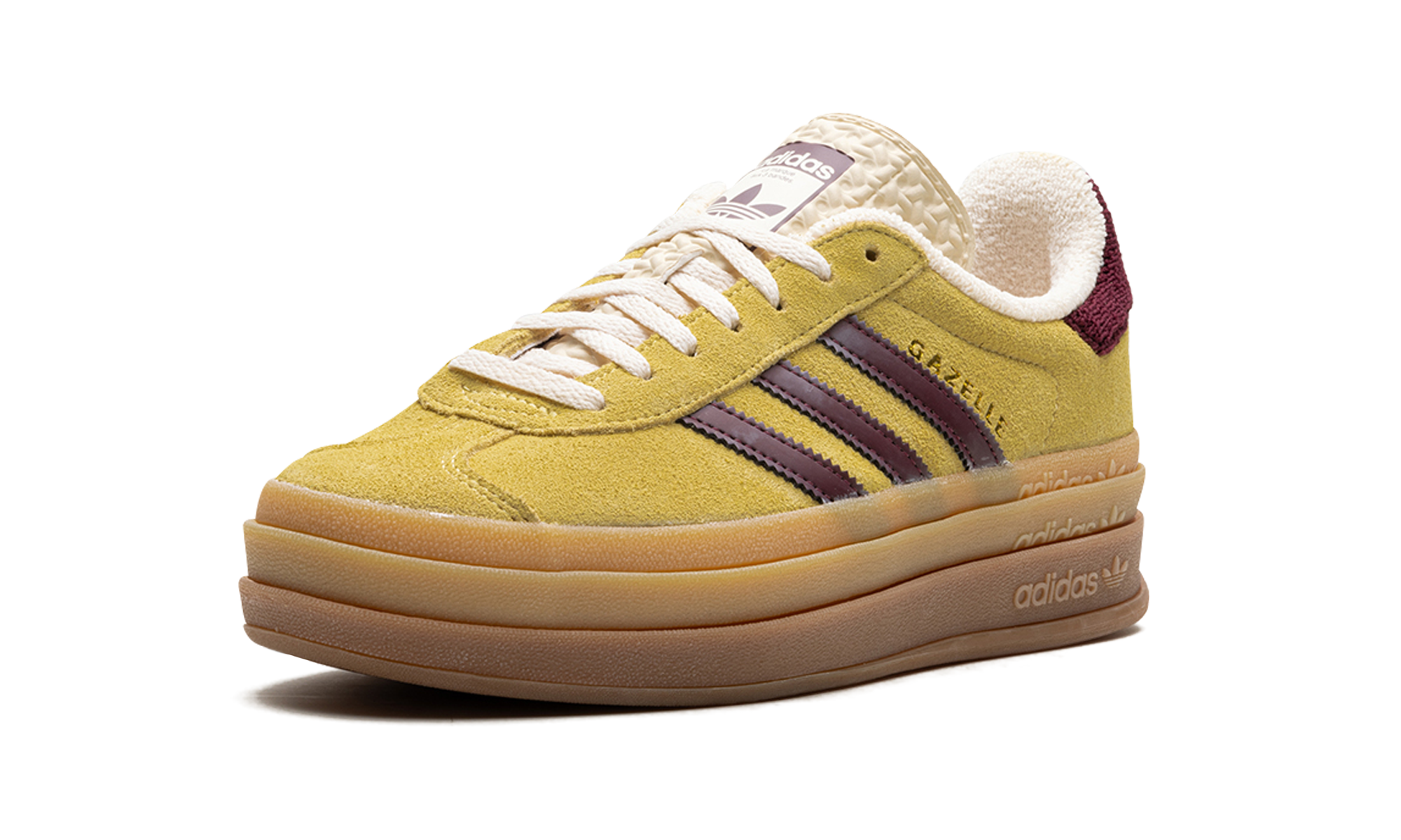 Adidas Gazelle Bold Platform WMNS Yellow Burgundy IF5937