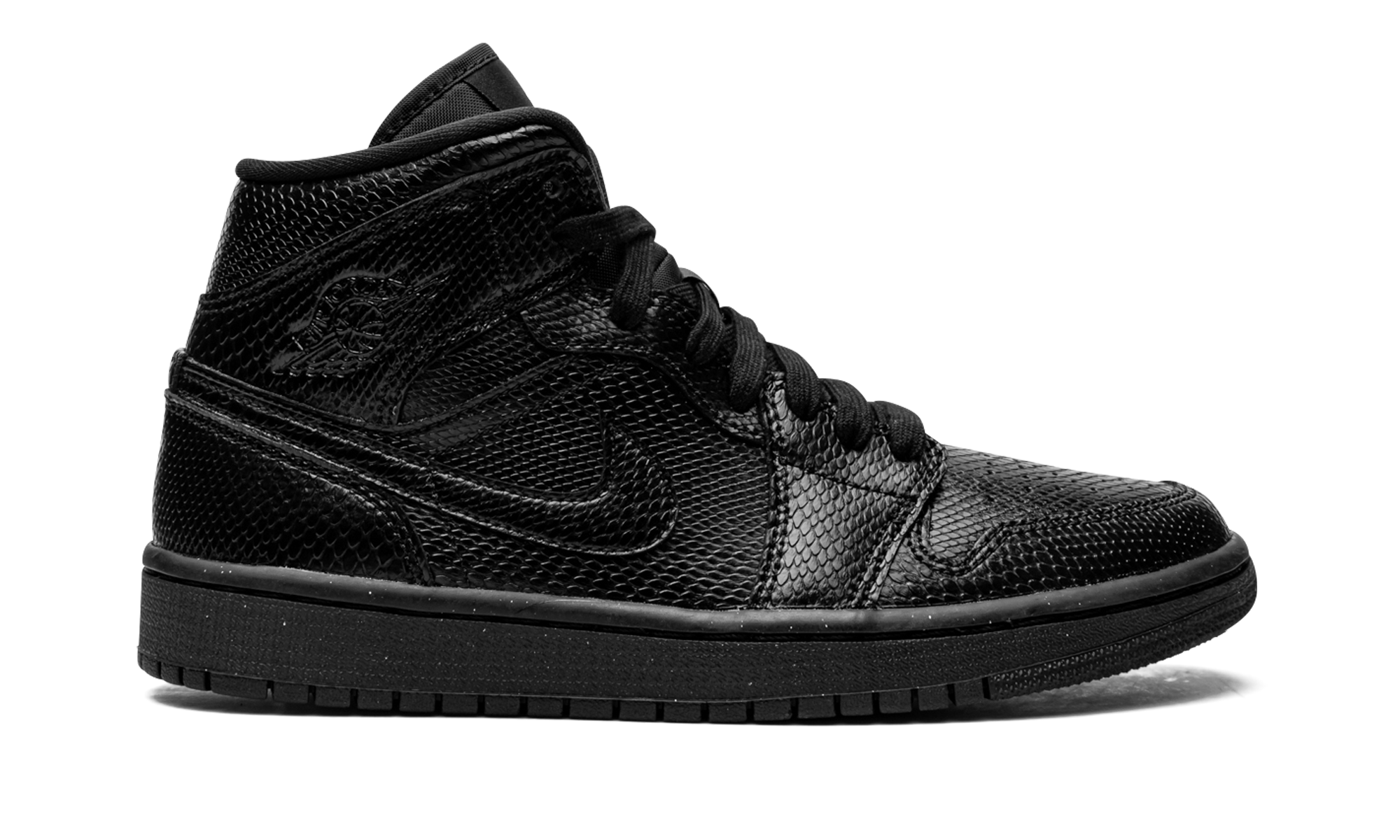 AIR JORDAN 1 MID WMNS Black Snakeskin BQ6472 010