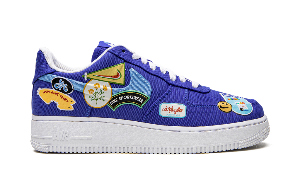Nike AIR FORCE 1 LO '07 PRM MNS WMNS Los Angeles Patched Up DX2306 400