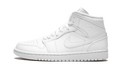 Air Jordan 1 Mid Triple White 554724 129