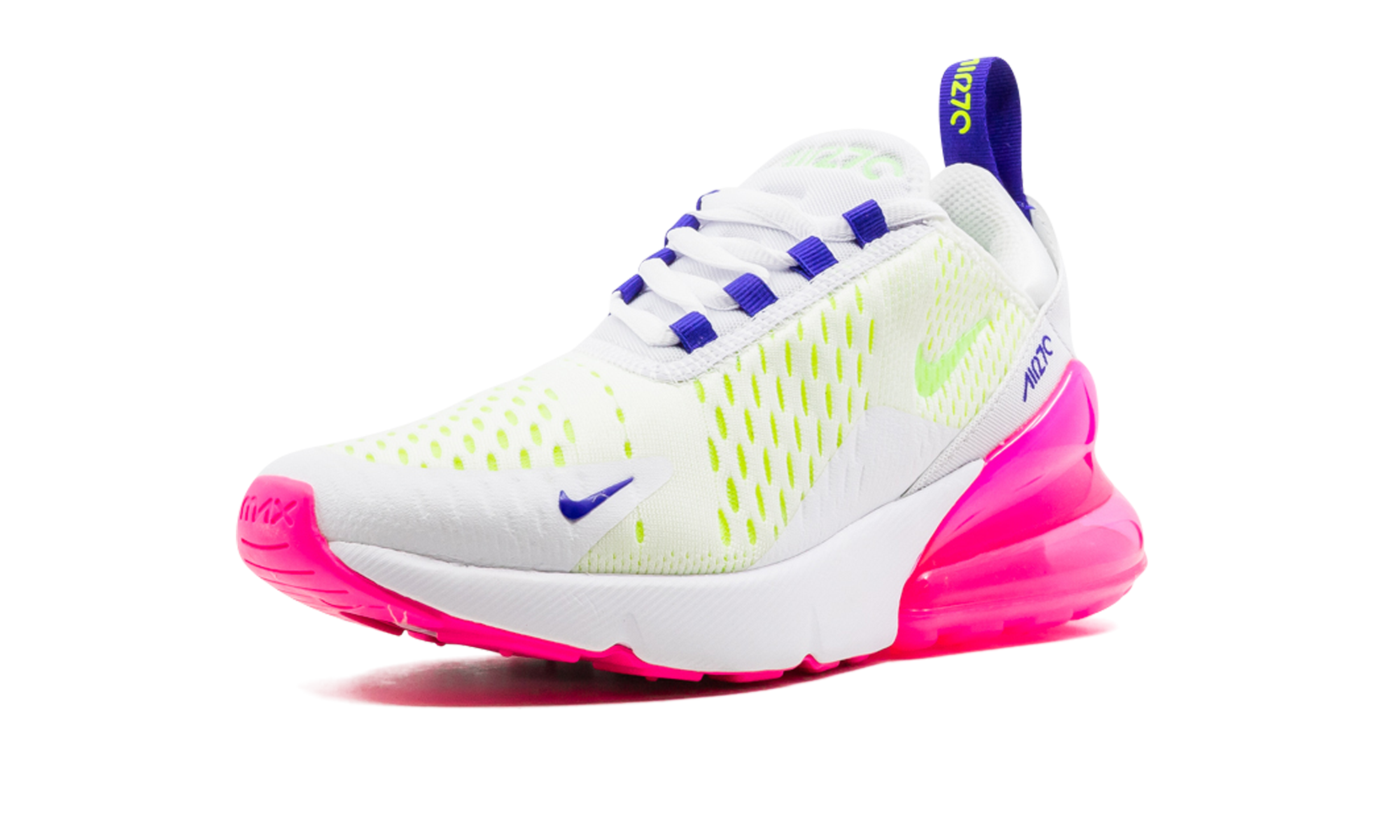 Nike AIR MAX 270 MNS WMNS White / Pink Blast / Volt DH0252 100