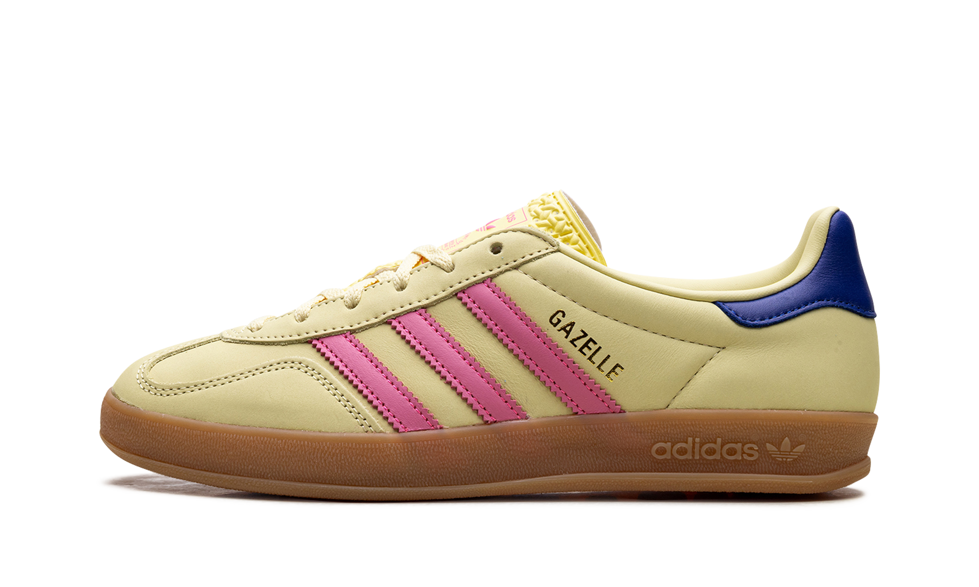 Adidas Gazelle Indoor WMNS Powder Yellow Lucid Pink Royal JI2719