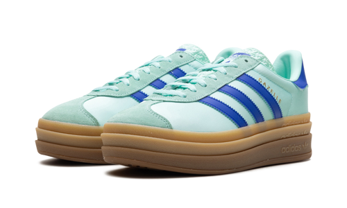 Adidas Gazelle Bold WMNS Clear Mint Lucid Blue Gold Metallic JI2702