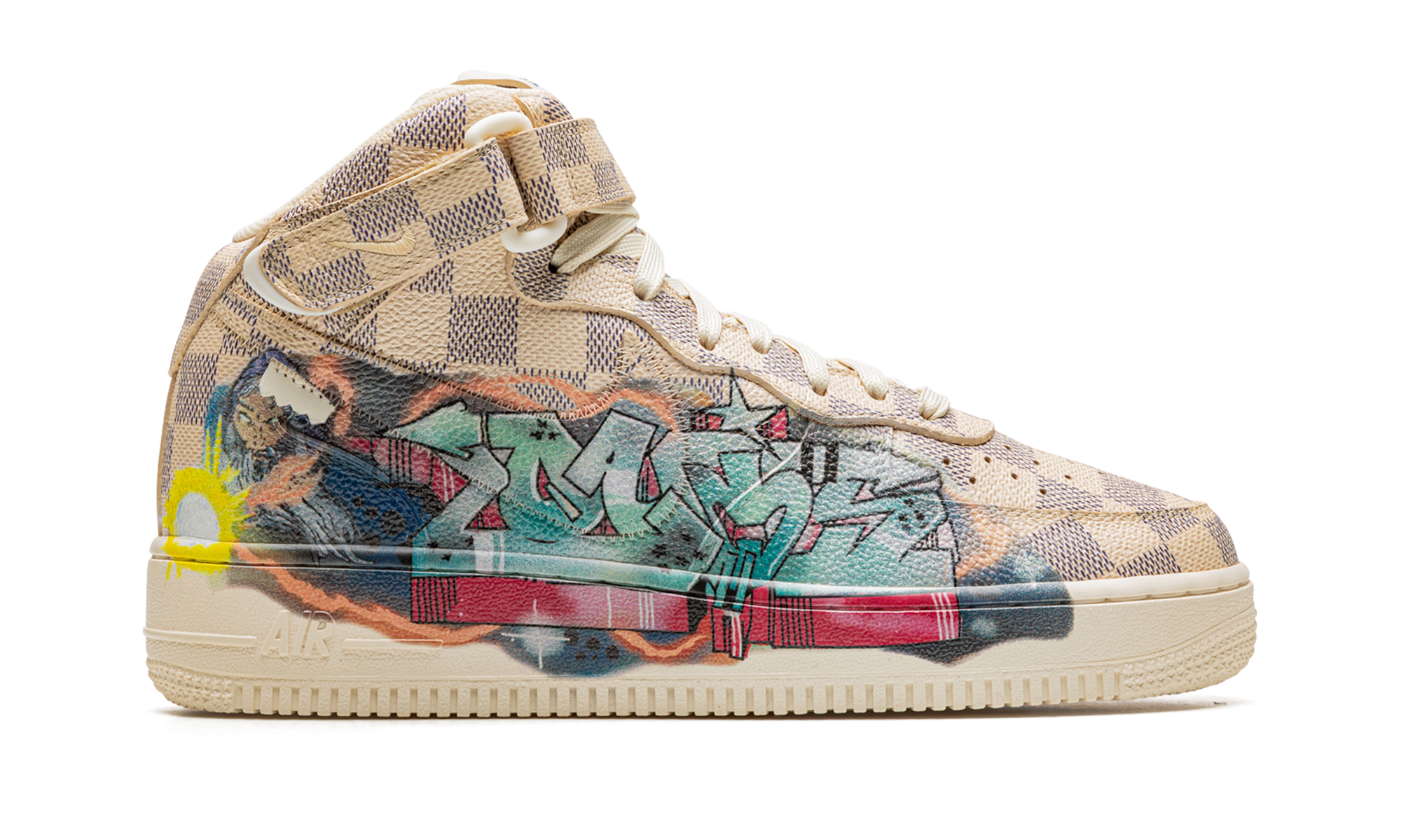 Nike Louis Vuitton Air Force 1 Mid Virgil Abloh - Graffiti 1A9VE0