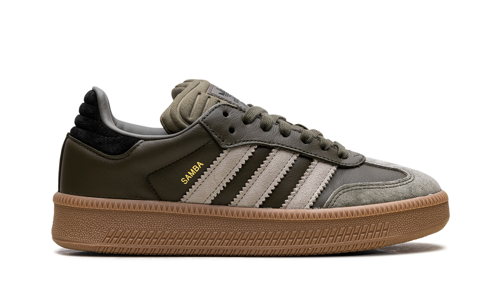 Adidas Samba XLG Olive Strata Wonder Beige Gold Metallic JQ2387