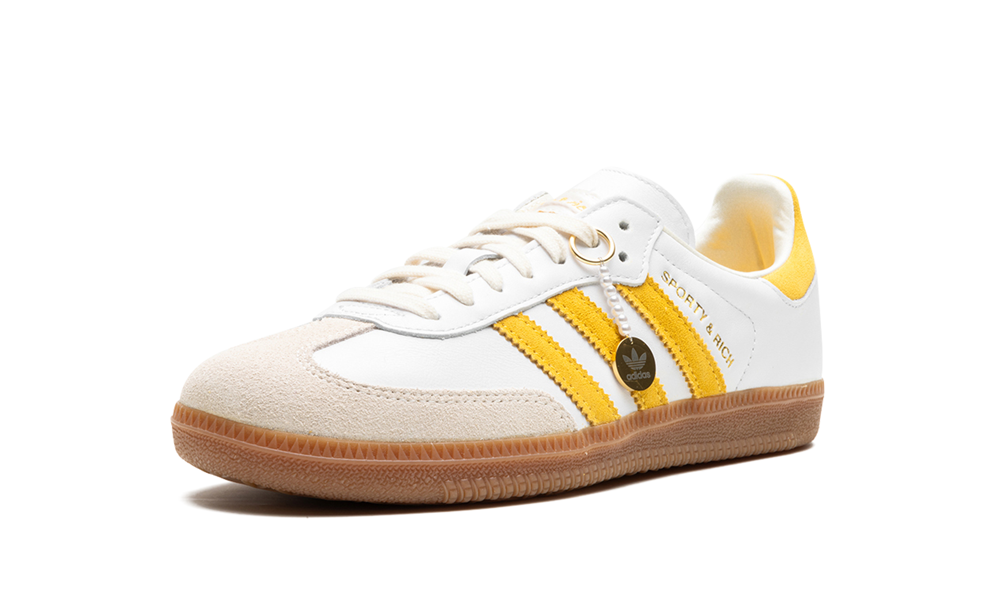 Adidas Samba OG SPORTY & RICH - White Bold Gold IF5661