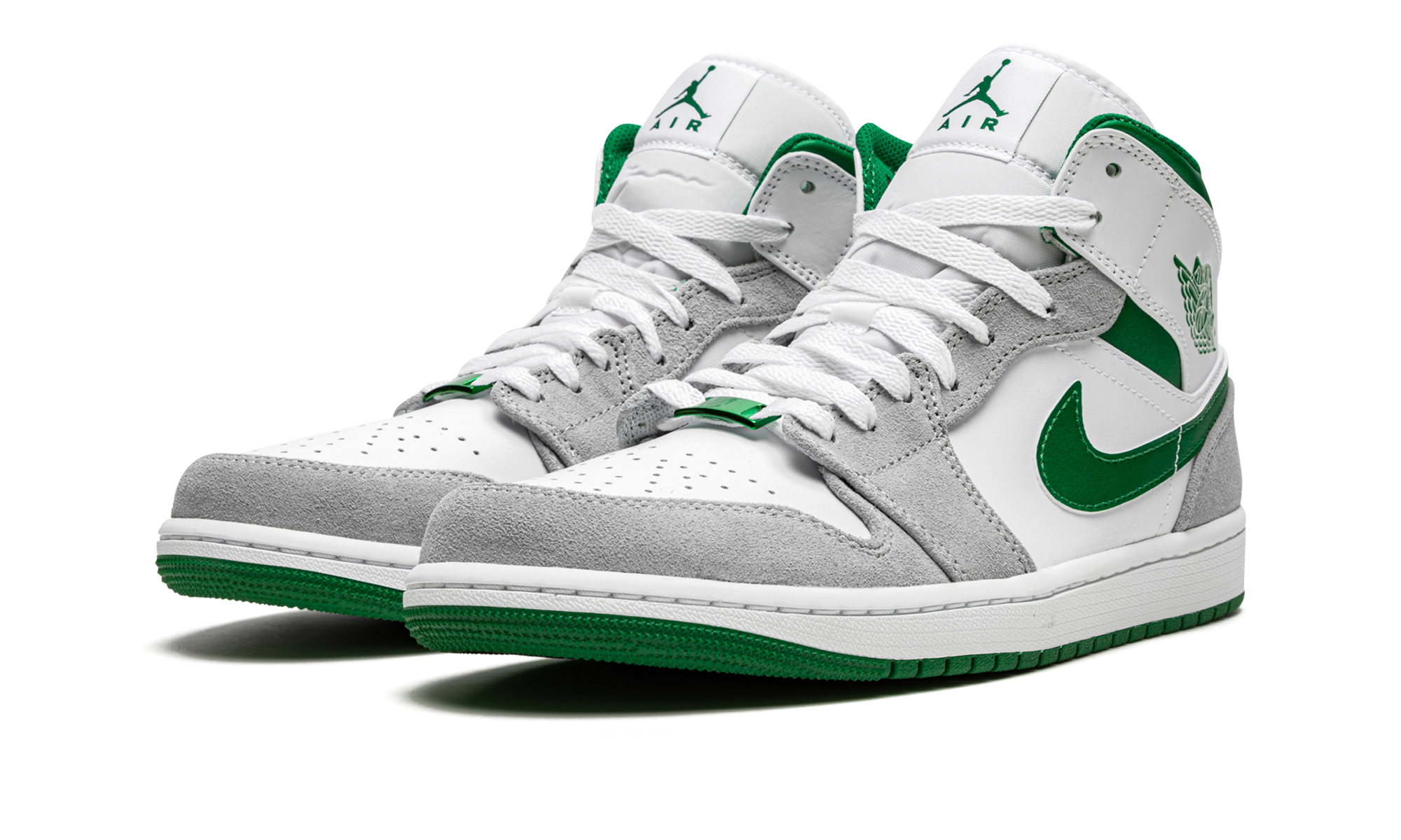 Air Jordan 1 Mid SE Grey / Pine Green / White DC7294 103