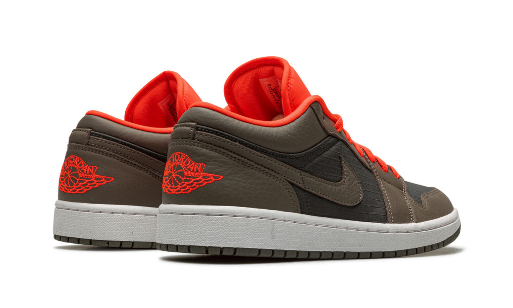 AIR JORDAN 1 LO SE WMNS Black / Olive/ Bright Crimson DQ6076 002