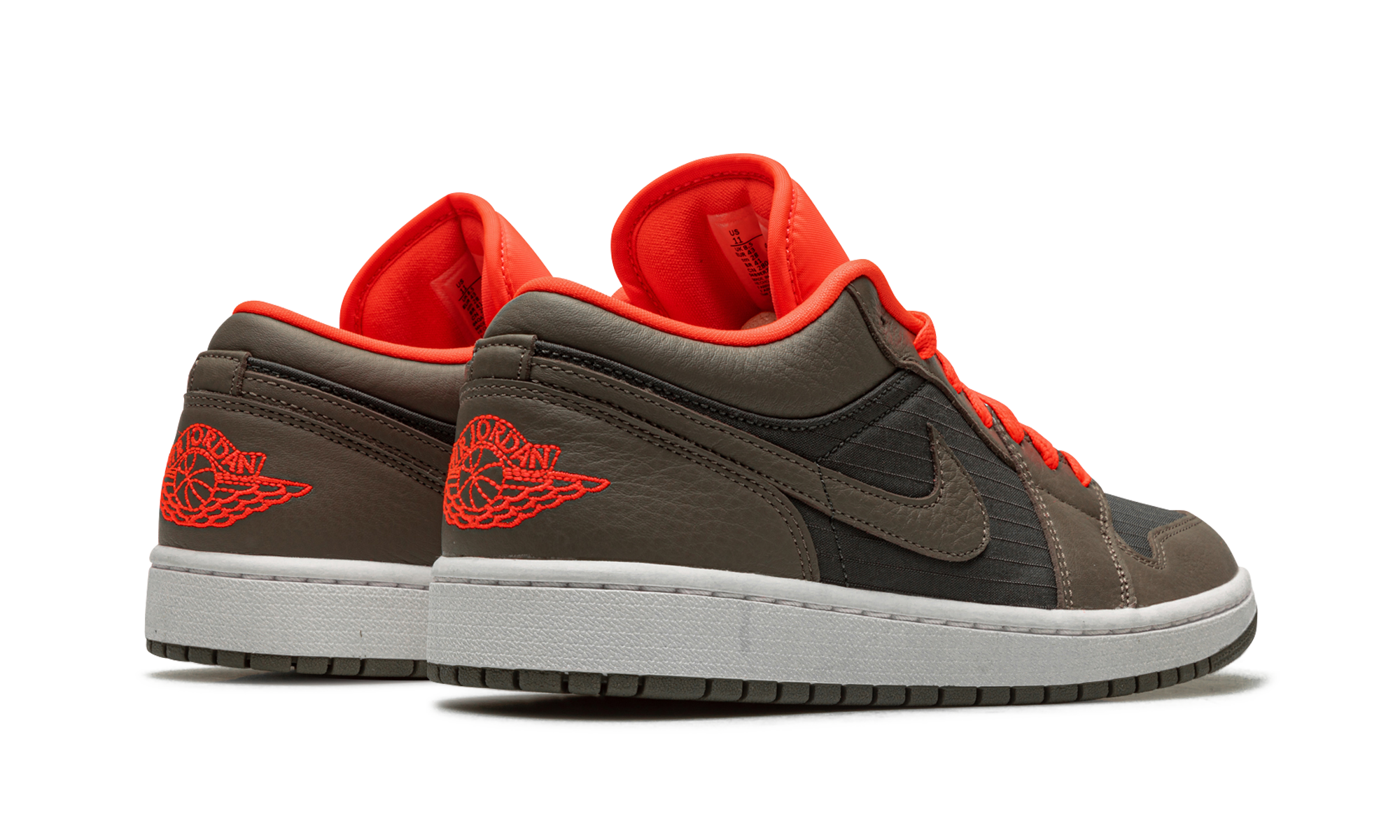 AIR JORDAN 1 LO SE WMNS Black / Olive/ Bright Crimson DQ6076 002