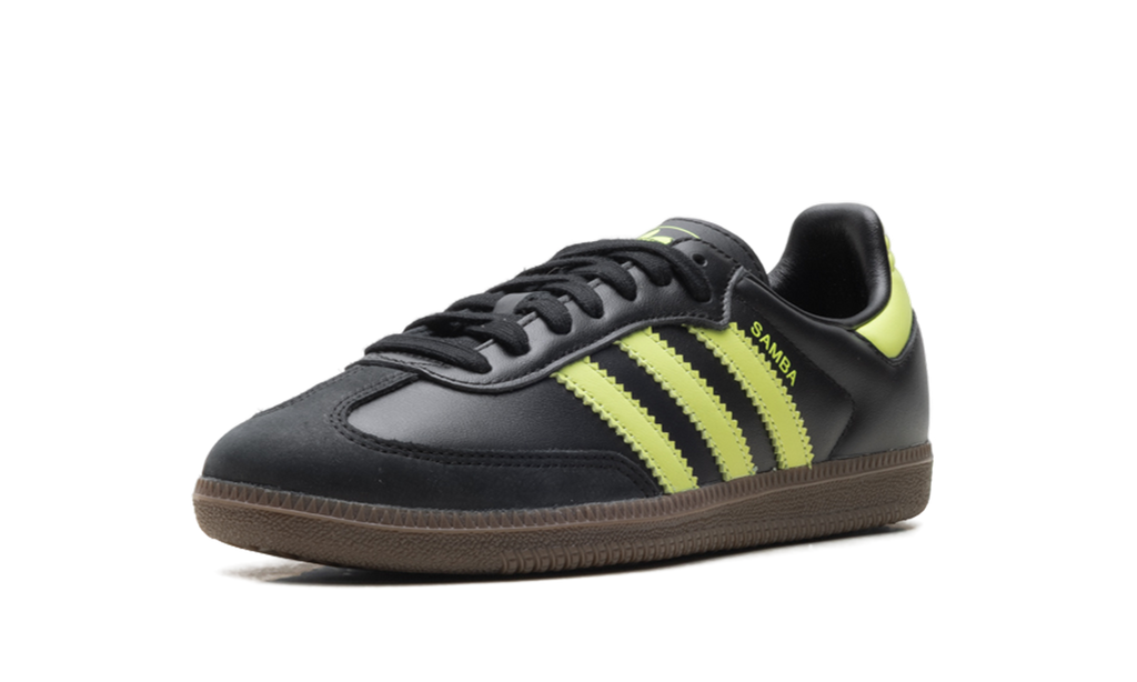 Adidas Samba OG WMNS Black Pulse Lime JS1387
