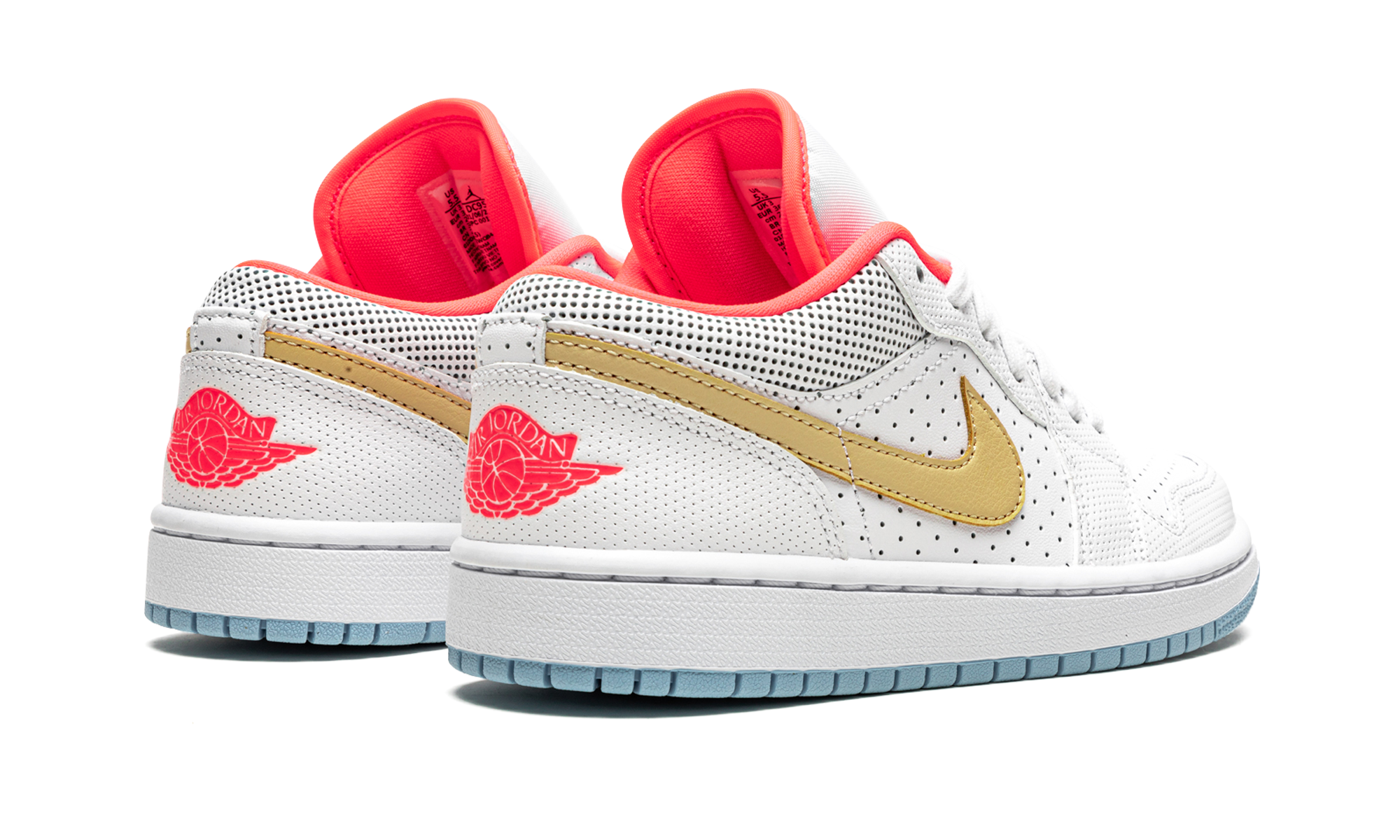AIR JORDAN 1 LO SE WMNS White / Sesame / Flash Crimson DC9509 100