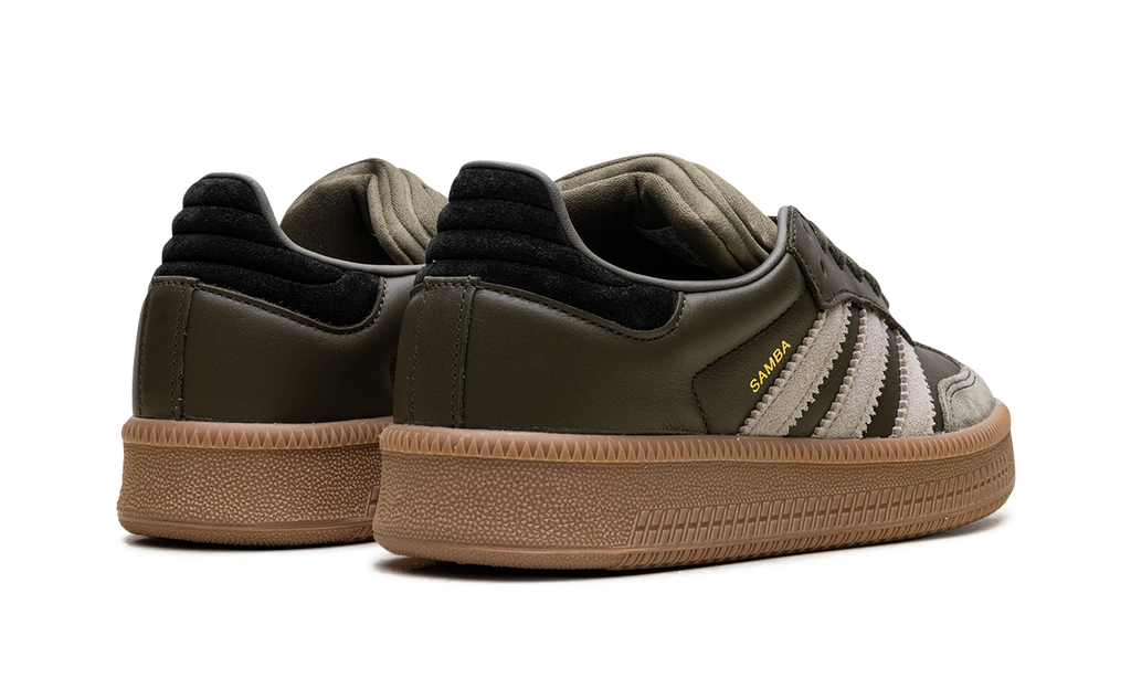 Adidas Samba XLG Olive Strata Wonder Beige Gold Metallic JQ2387
