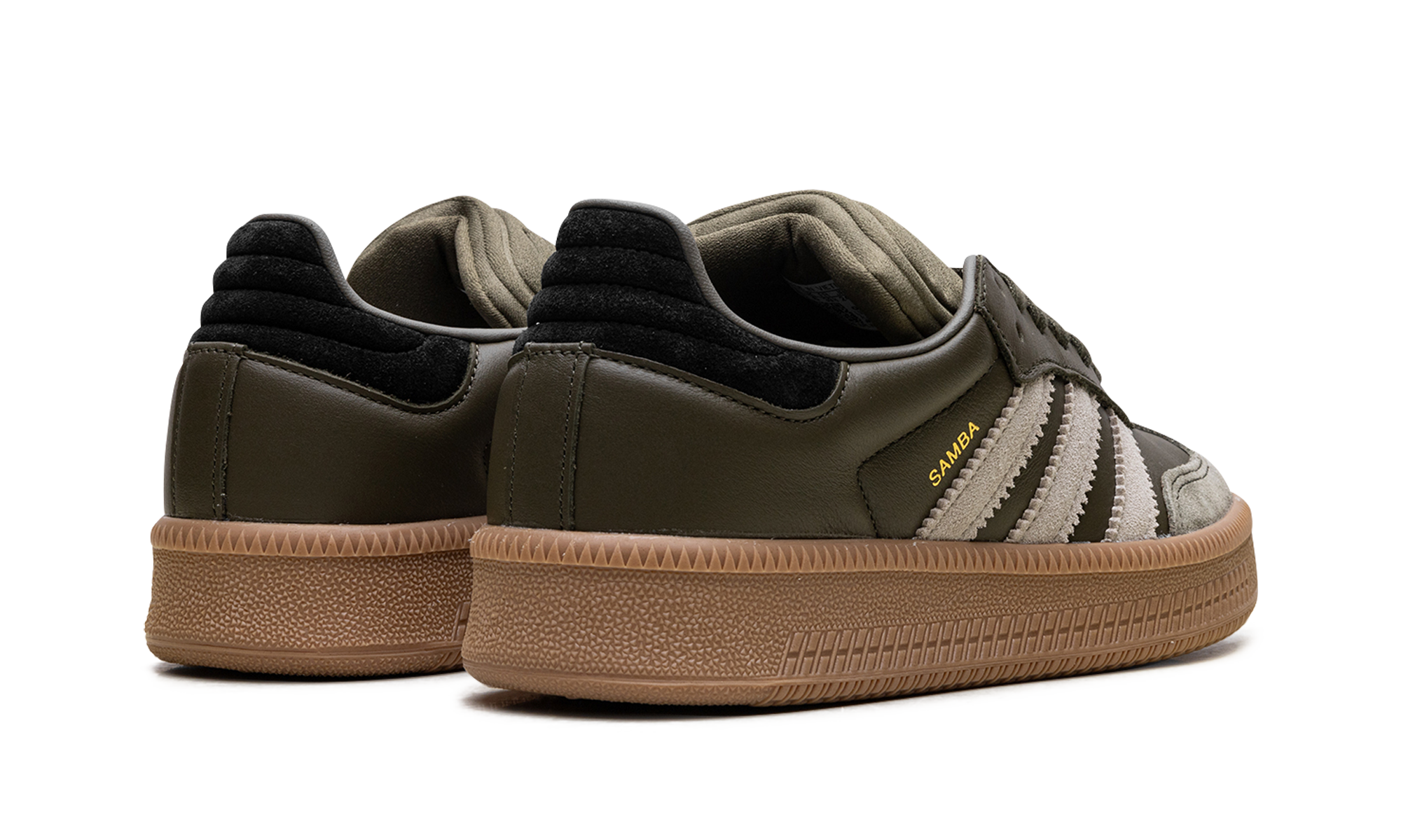 Adidas Samba XLG Olive Strata Wonder Beige Gold Metallic JQ2387