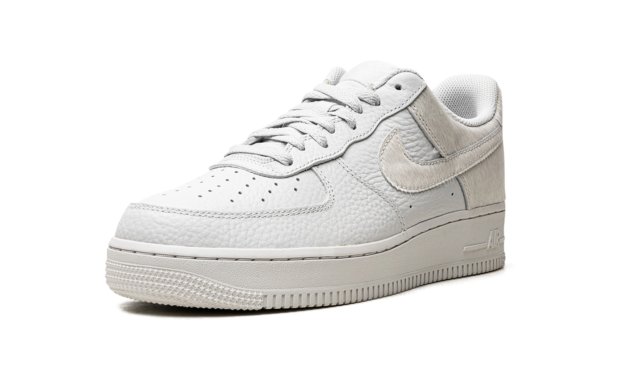 Nike AIr Force 1 White Pony Hair Heel DM9088 001