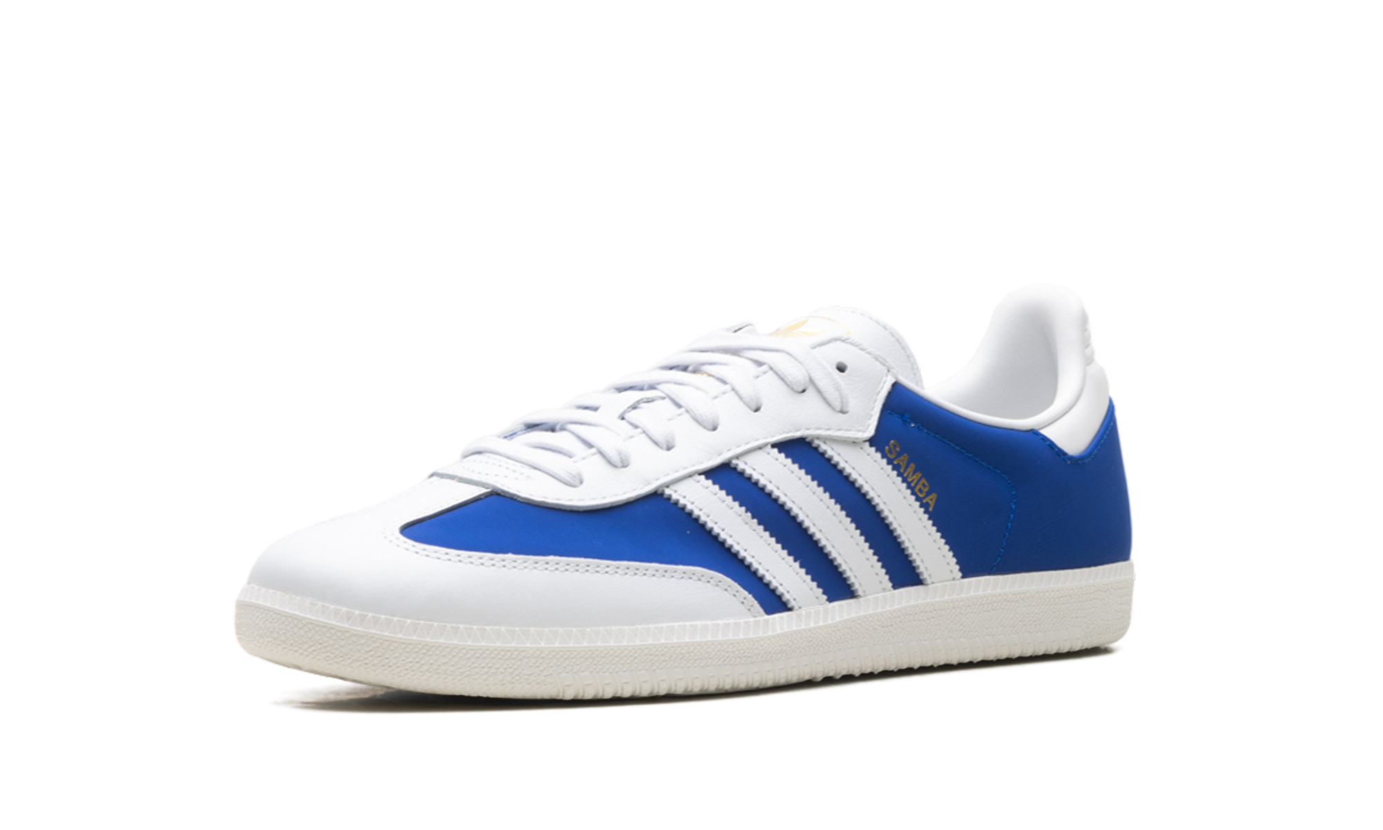 Adidas Samba OG Crystal White Royal Blue JI3203