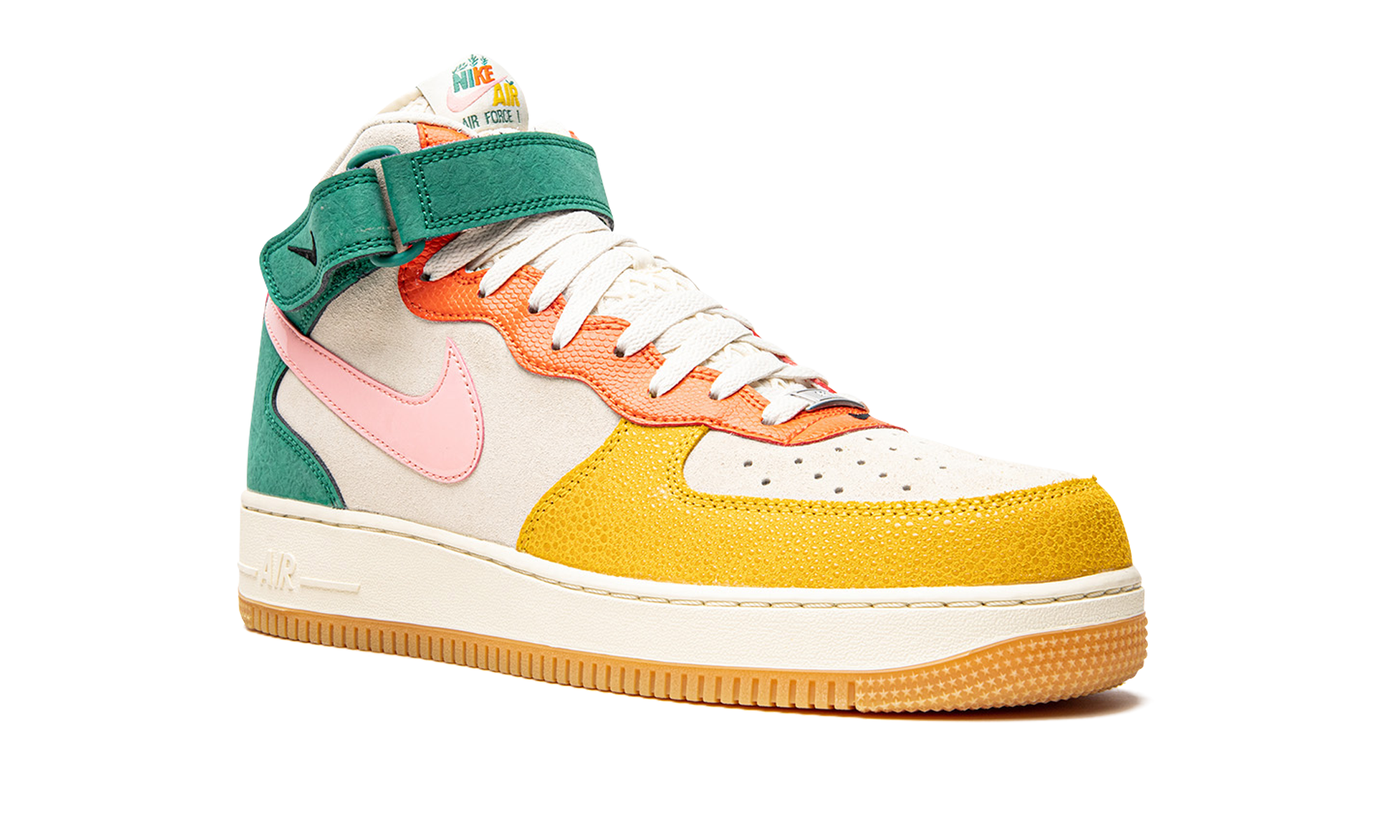Nike Air Force 1 Vivid Sulfur and Rush Orange DR0158 100