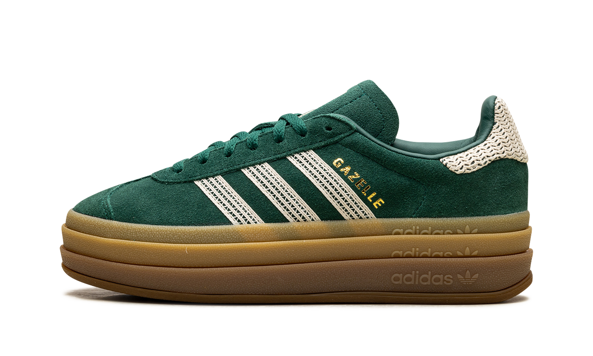 Adidas Gazelle Bold WMNS Collegiate Green White Gold JS3358
