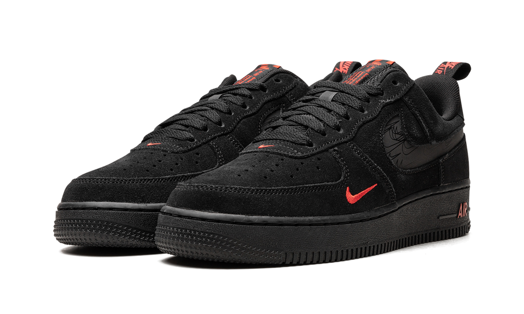 Nike Air Force 1 Low Multi Swoosh Black Crimson DZ4514 001