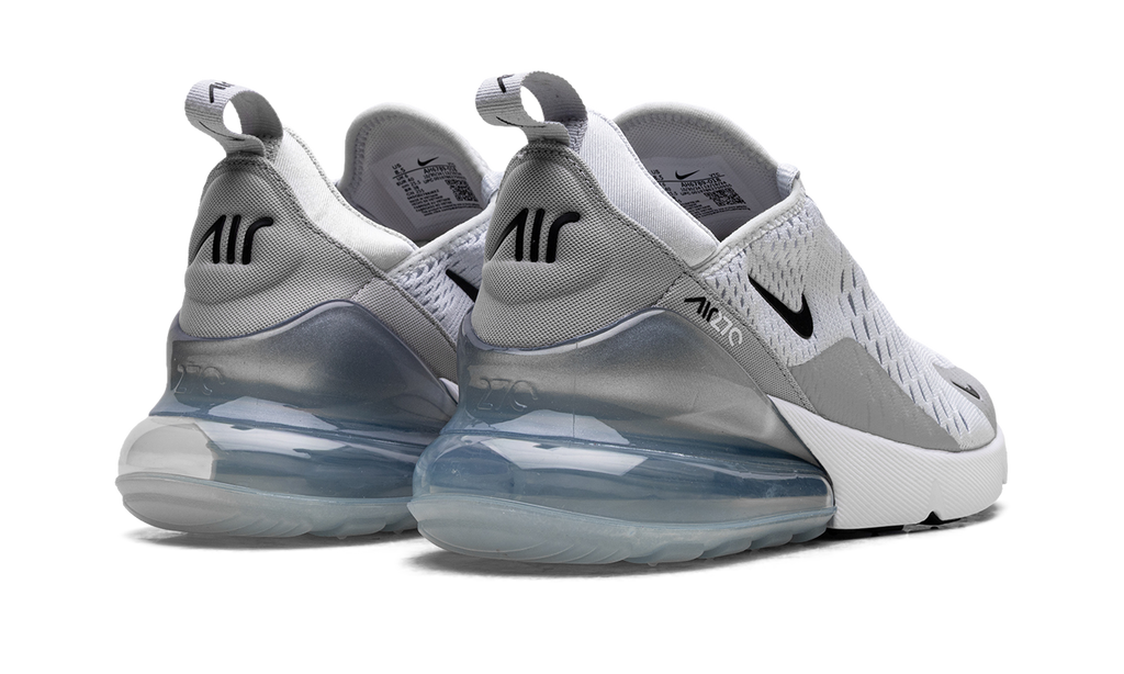 Nike Air Max 270 WMNS Pure Platinum Light Smoke Grey Metallic Silver Black AH6789 018