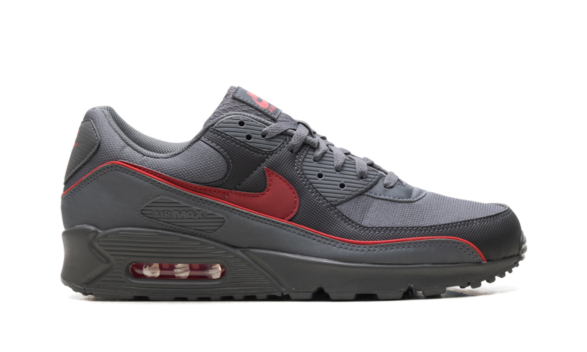 Nike Air Max 90 Premium Iron Grey University Red HV4517 001