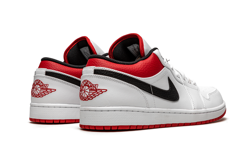 Air Jordan 1 Low White University Red 553558 118