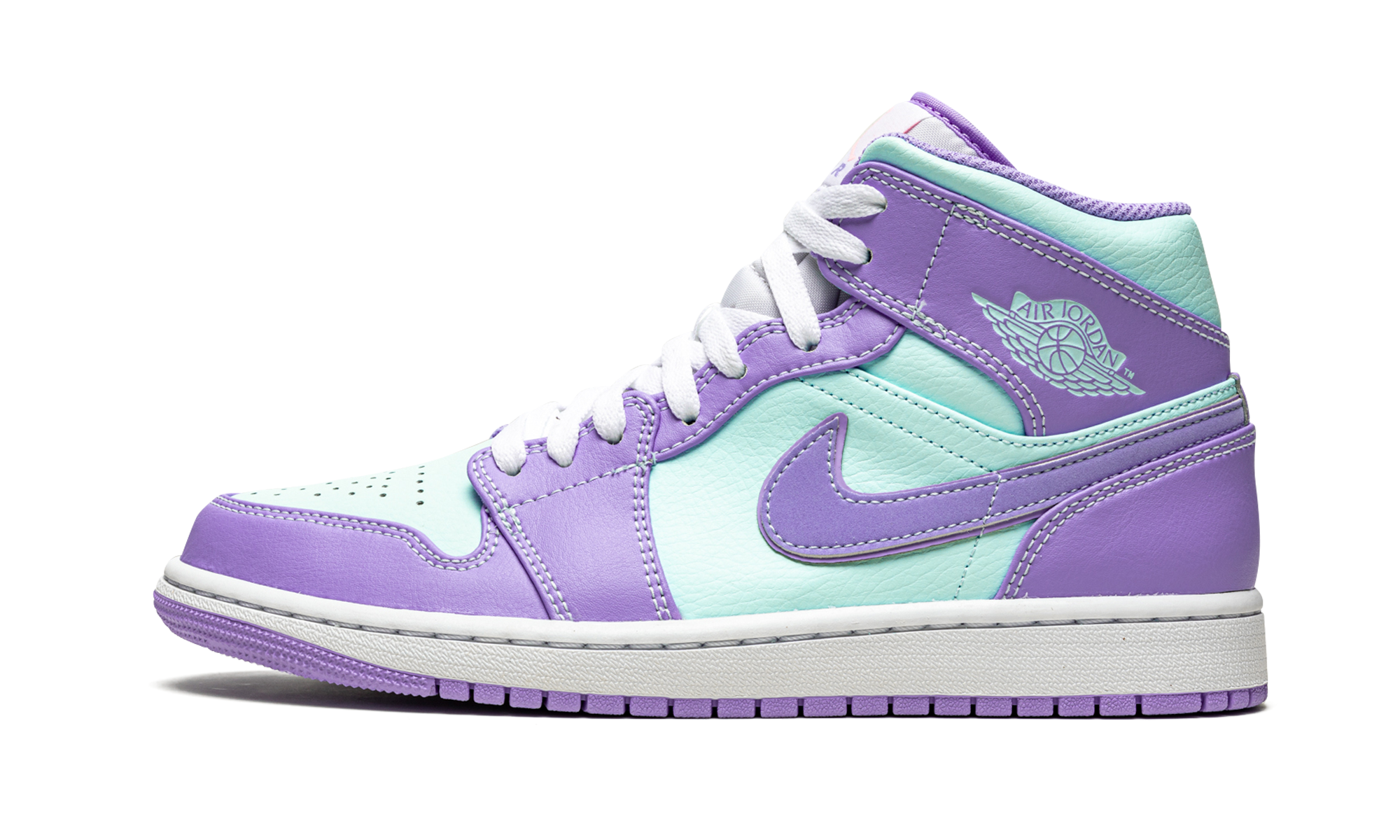 Air Jordan 1 Mid Purple Pulse / Glacier Blue 554724 500