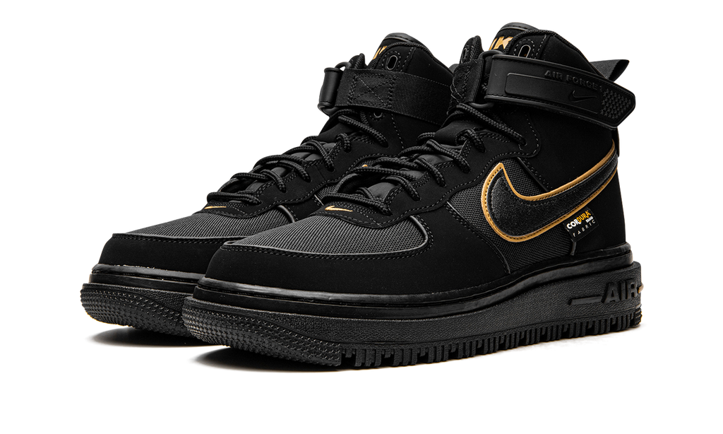 Nike Air Force 1 Boot Cordura Black Gold DO6702 001