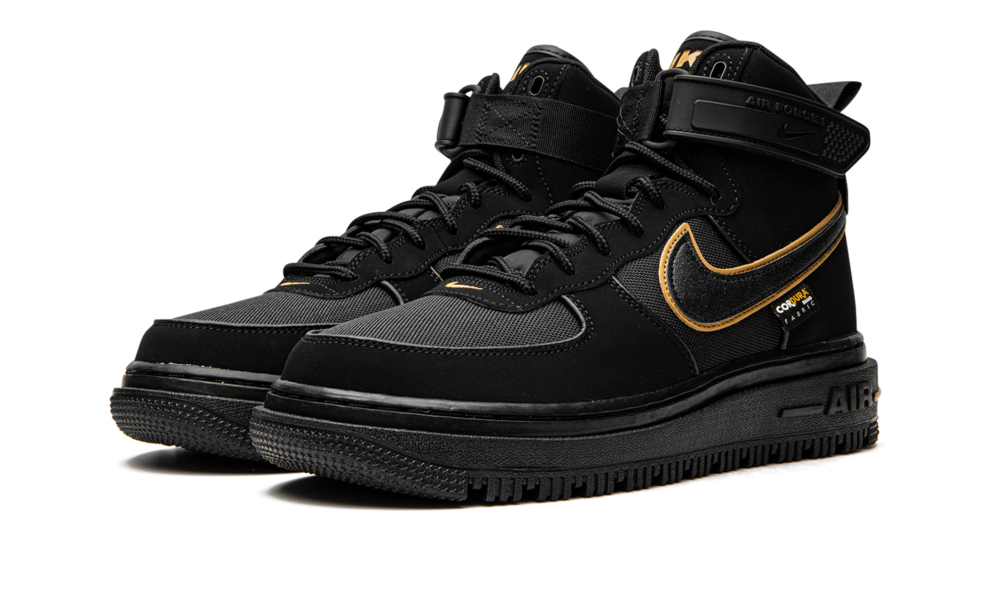 Nike Air Force 1 Boot Cordura Black Gold DO6702 001