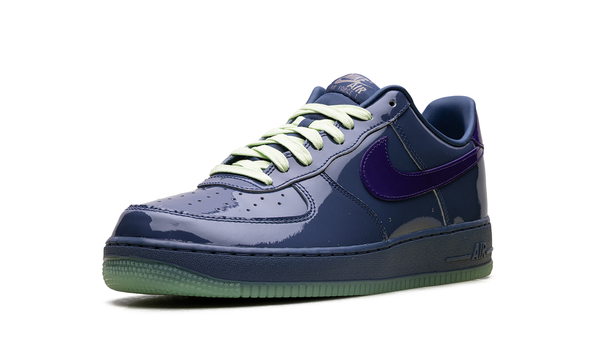 Nike Air Force 1 Low Patent Leather Mystic Navy Grape Ice IO4489 400