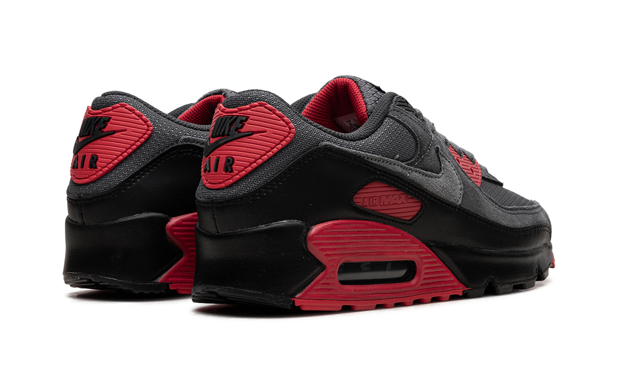 Nike Air Max 90 Smoke Grey Fire Red DM0029 007