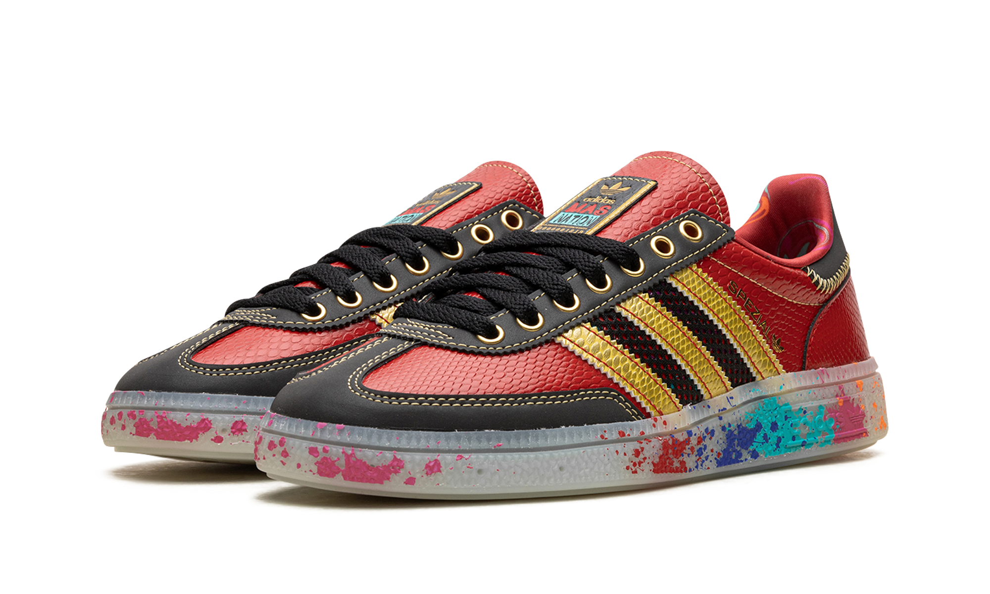 Adidas Handball Spezial S.E.E.D. - Scarlet Gold Paint Splatter ID8617