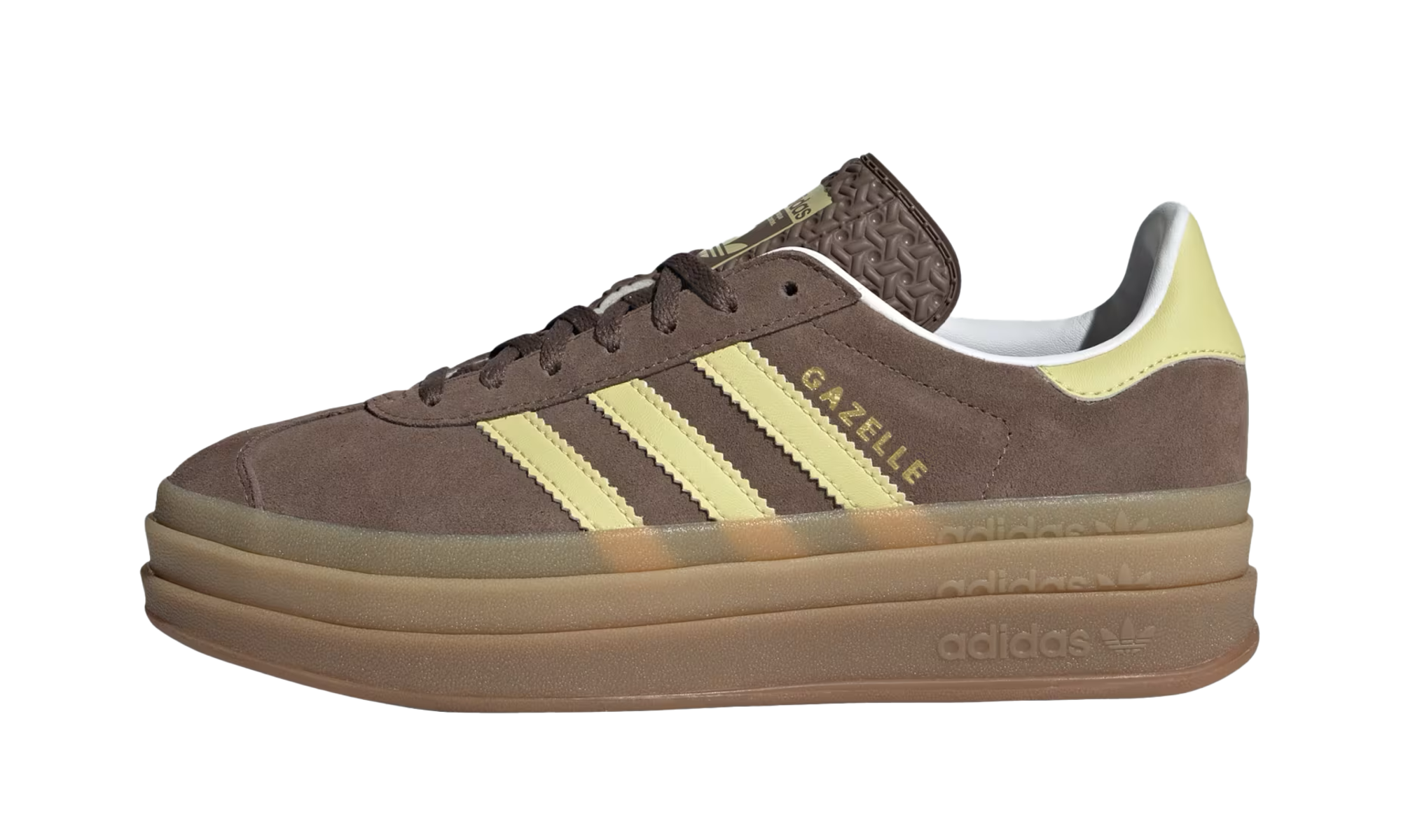 Adidas Gazelle Bold WMNS Earth Strata / Powder Yellow / Cloud White JI2697